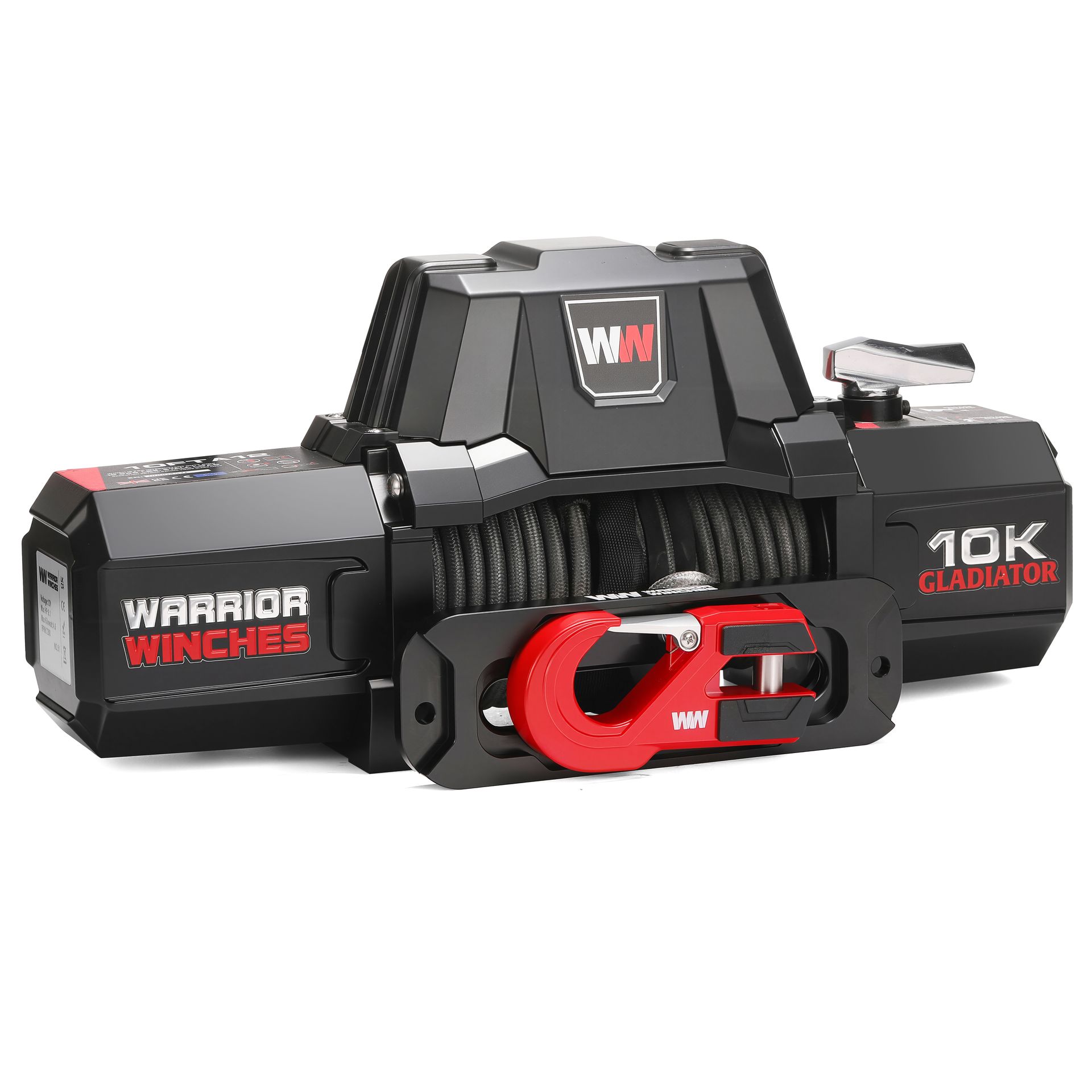 [10FT2A12-CAD] Gladiator V2 F-Type 10,000lb 12v Electric Winch - Synthetic Rope