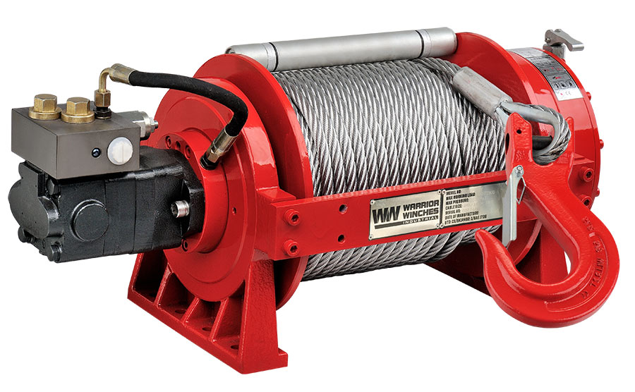 [20YPSHY-CAD] YP9 20,000lb (9 Ton) Industrial Hydraulic Winch - Steel Rope
