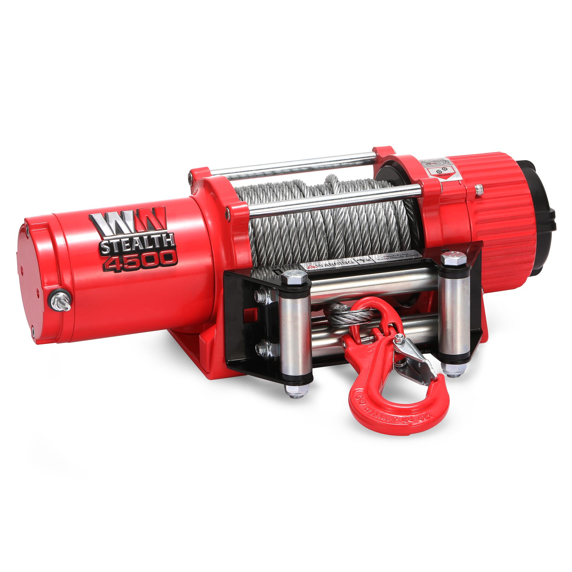[45STS12-CAD] Stealth 4,500 lbs 12v Electric Winch With Steel Cable