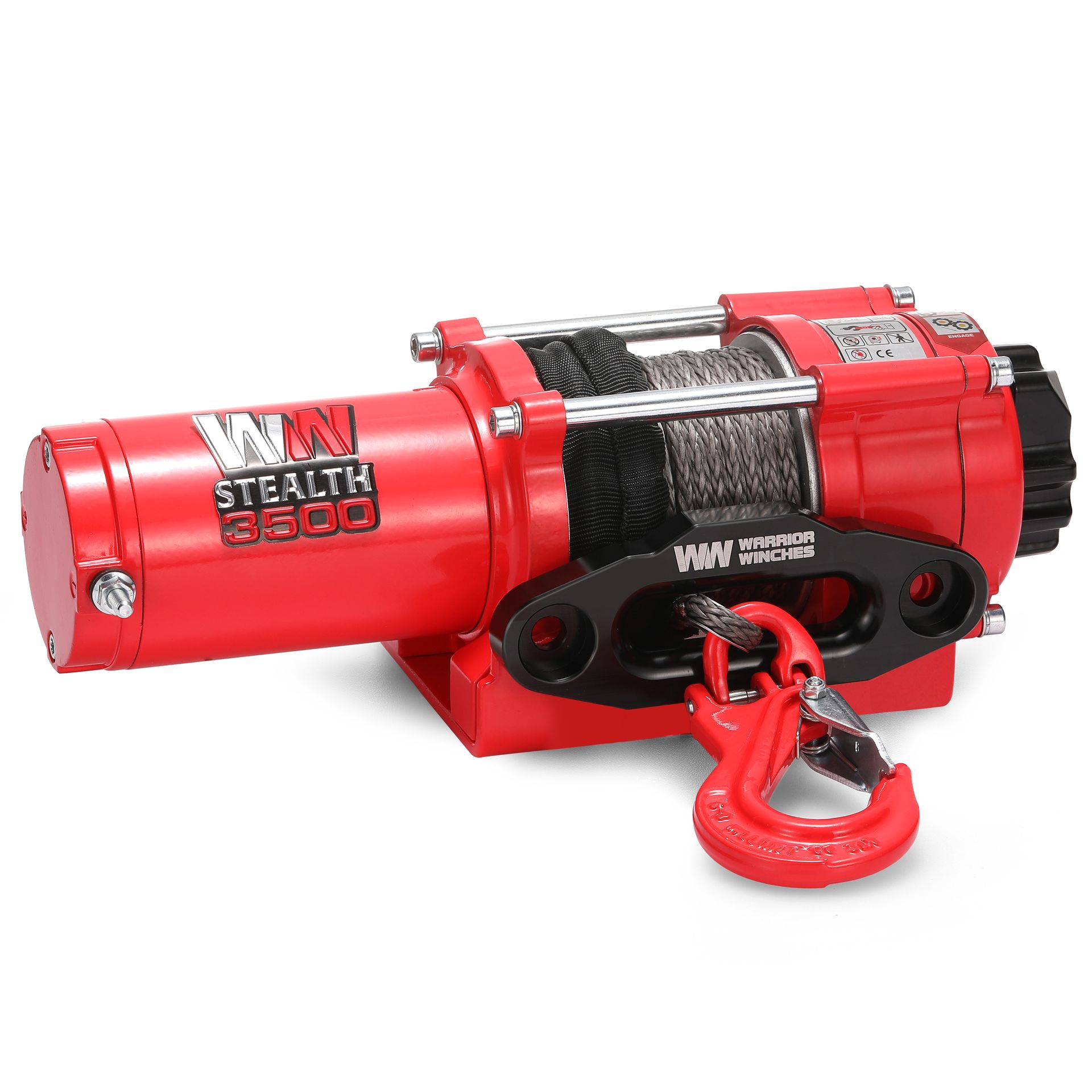 [35STA12-CAD] Stealth 3,500 lbs 12v Electric Winch With Synthetic Rope