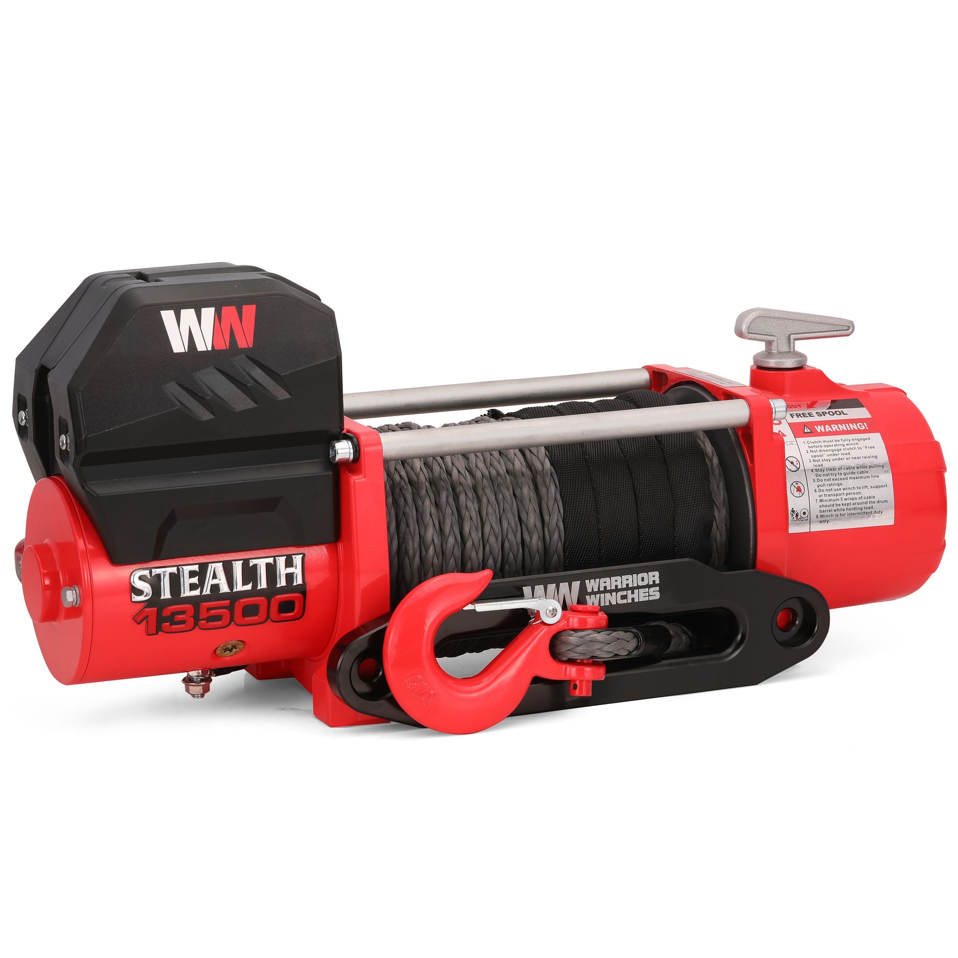 [13V2A12-CAD] Stealth 13,500 lbs 12v Electric Winch With Synthetic Rope
