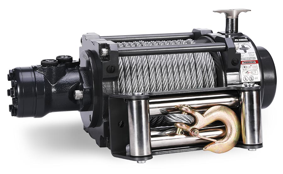 [15NHSHY-CAD] NH 15,000lb Industrial Hydraulic Winch - Steel Rope