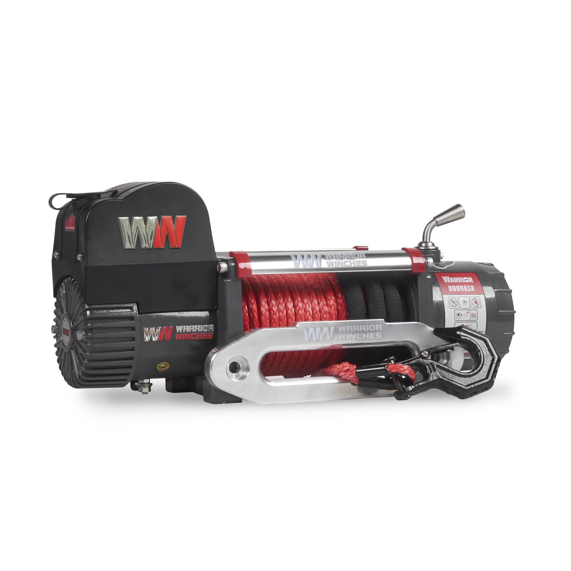 [800VA12-CAD] Samurai 8,000lb 12v Electric Winch - Synthetic Rope