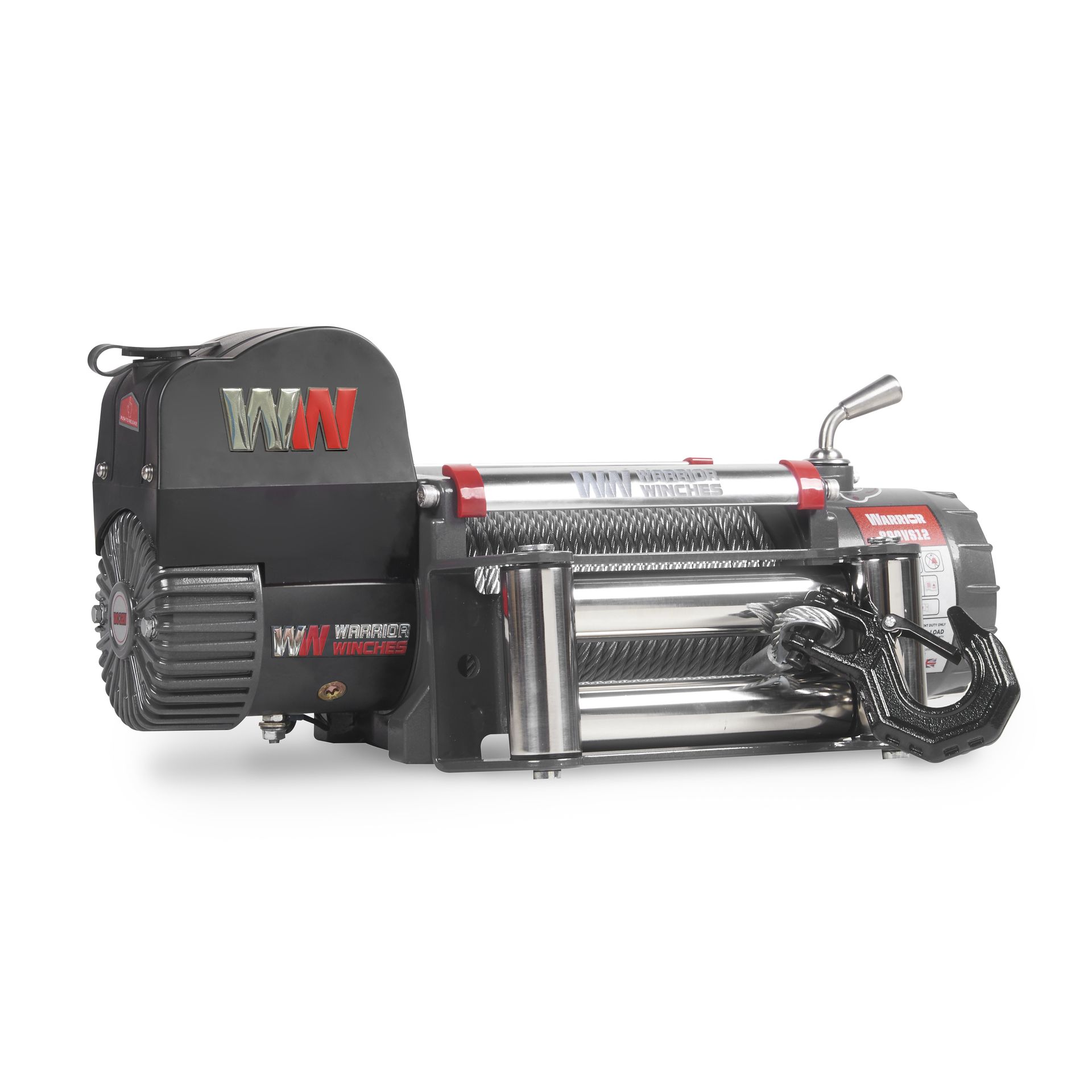 [800VS12-CAD] Samurai 8,000lb 12v Electric Winch - Steel Rope