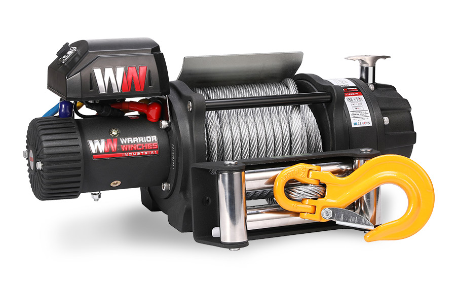 [T122S12-CAD] T1000 22,000lb Severe Duty 12v Electric Winch - Steel Rope