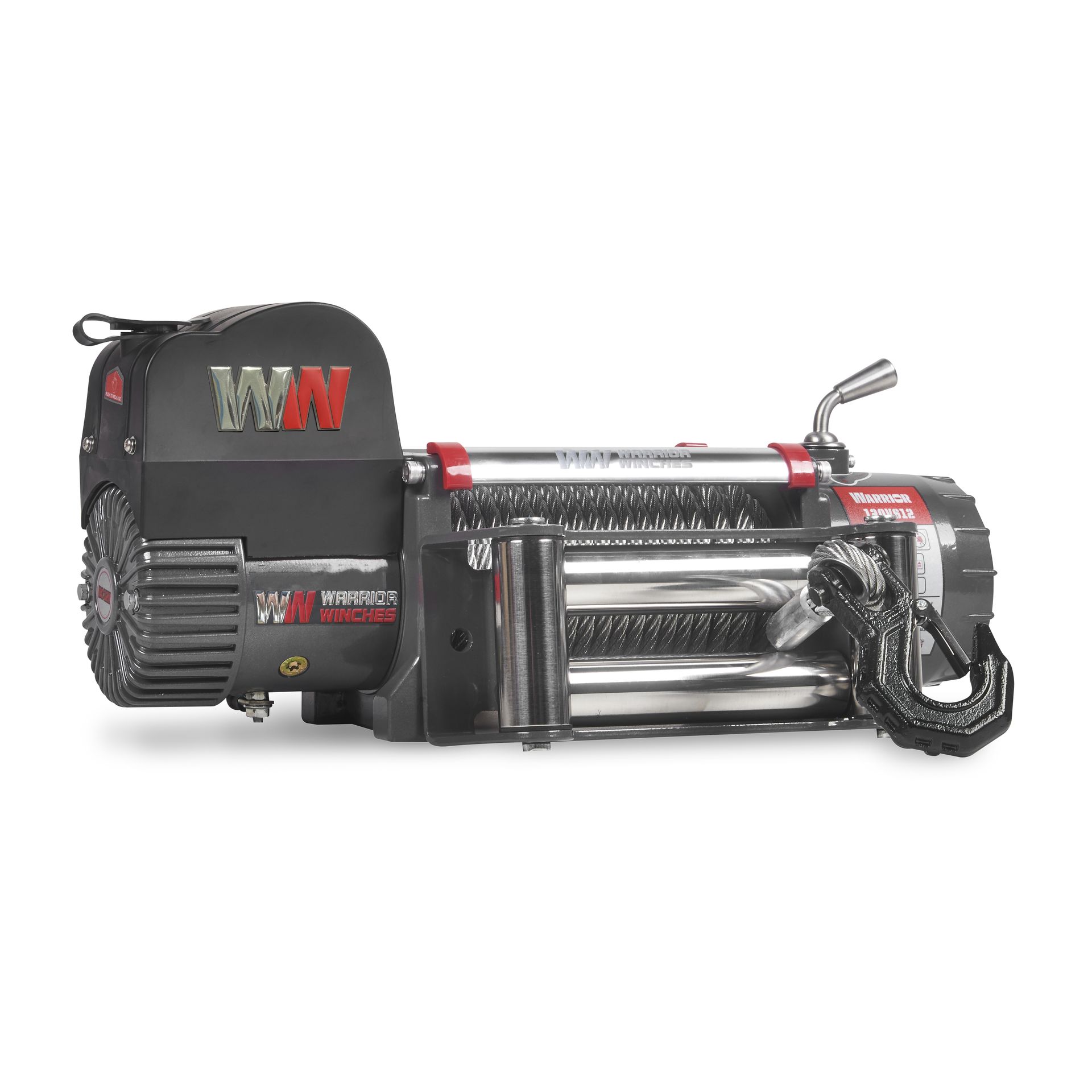 [125VS12-CAD] Samurai 12,500lb 12v Electric Winch - Steel Rope