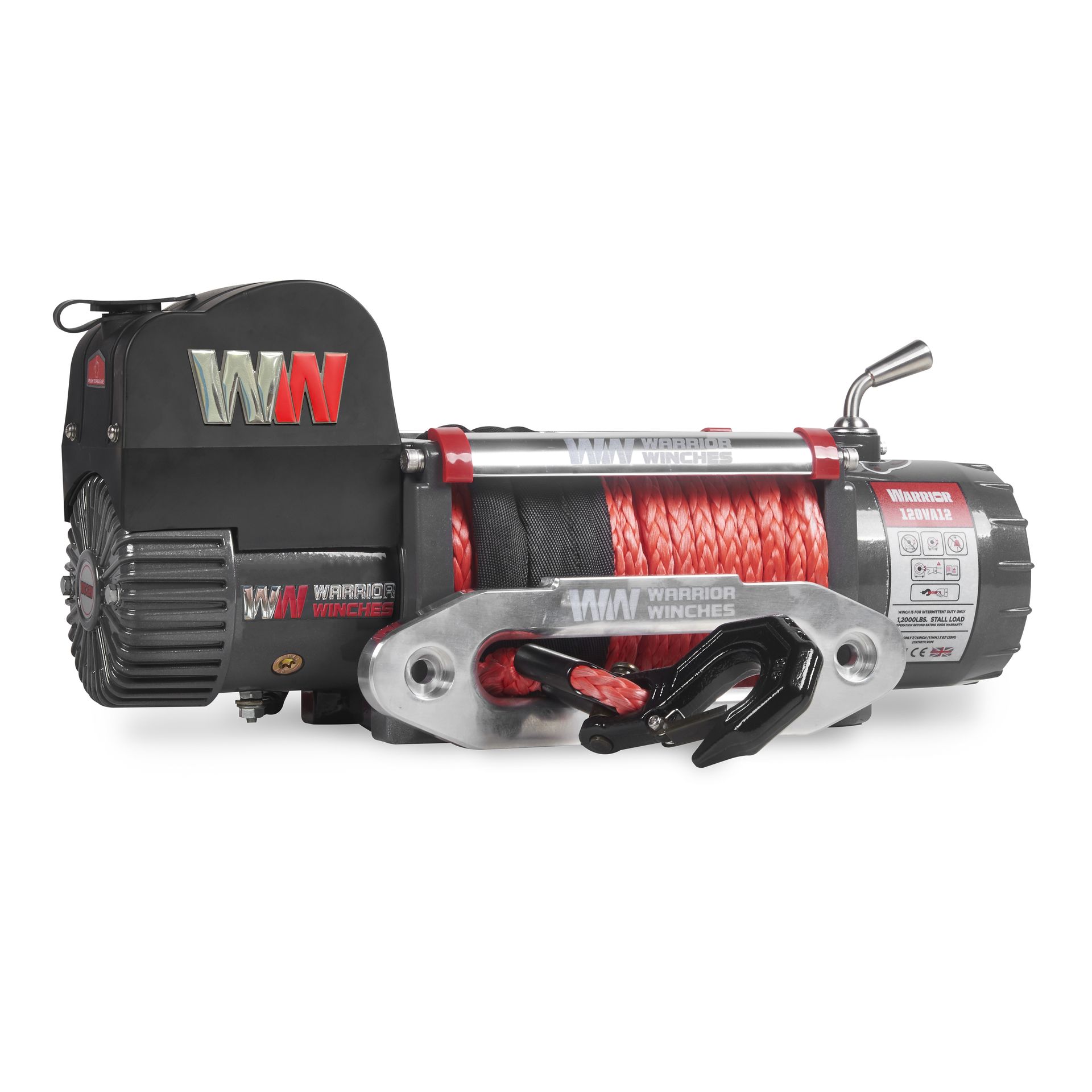 [125VA12-CAD] Samurai 12,500lb 12v Electric Winch - Synthetic Rope
