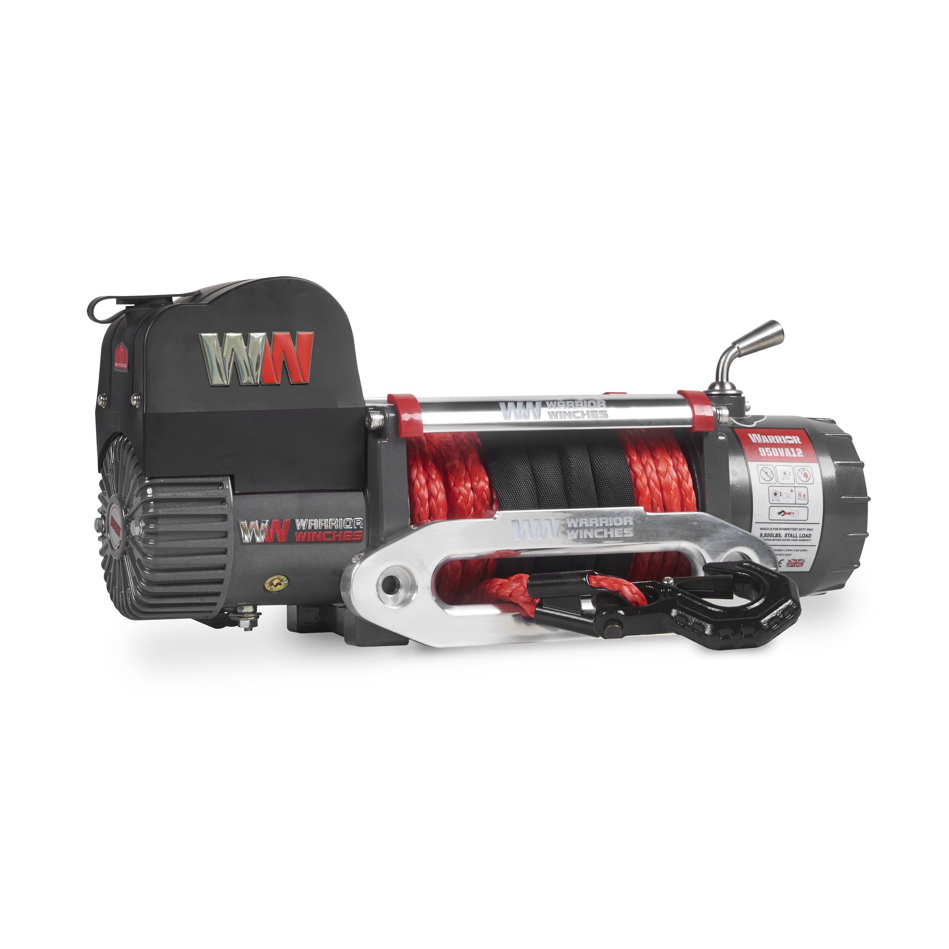 [100VA12-CAD] Samurai 10,000lb 12v Electric Winch - Synthetic Rope